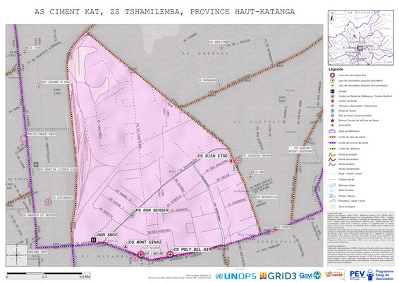 Microplanning: Ciment-Kat, Tshamilemba, Lubumbashi, Haut-Katanga, COD (2025)