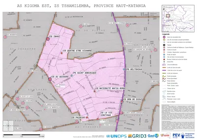 Microplanning: Kigoma-Est, Tshamilemba, Lubumbashi, Haut-Katanga, COD (2025)
