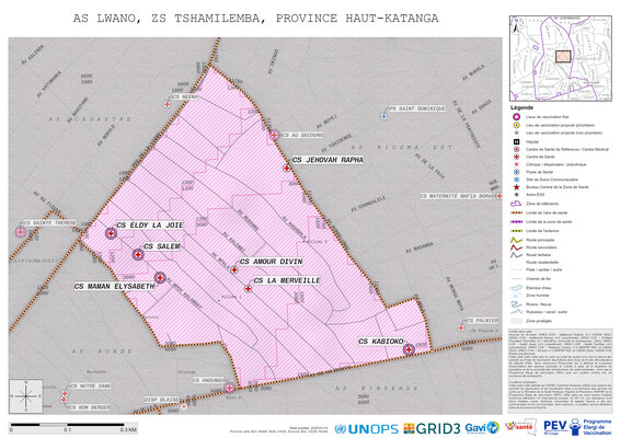 Microplanning: Lwano, Tshamilemba, Lubumbashi, Haut-Katanga, COD (2025)