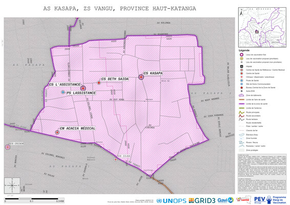 Microplanning: Kasapa, Vangu, Lubumbashi, Haut-Katanga, COD (2025)