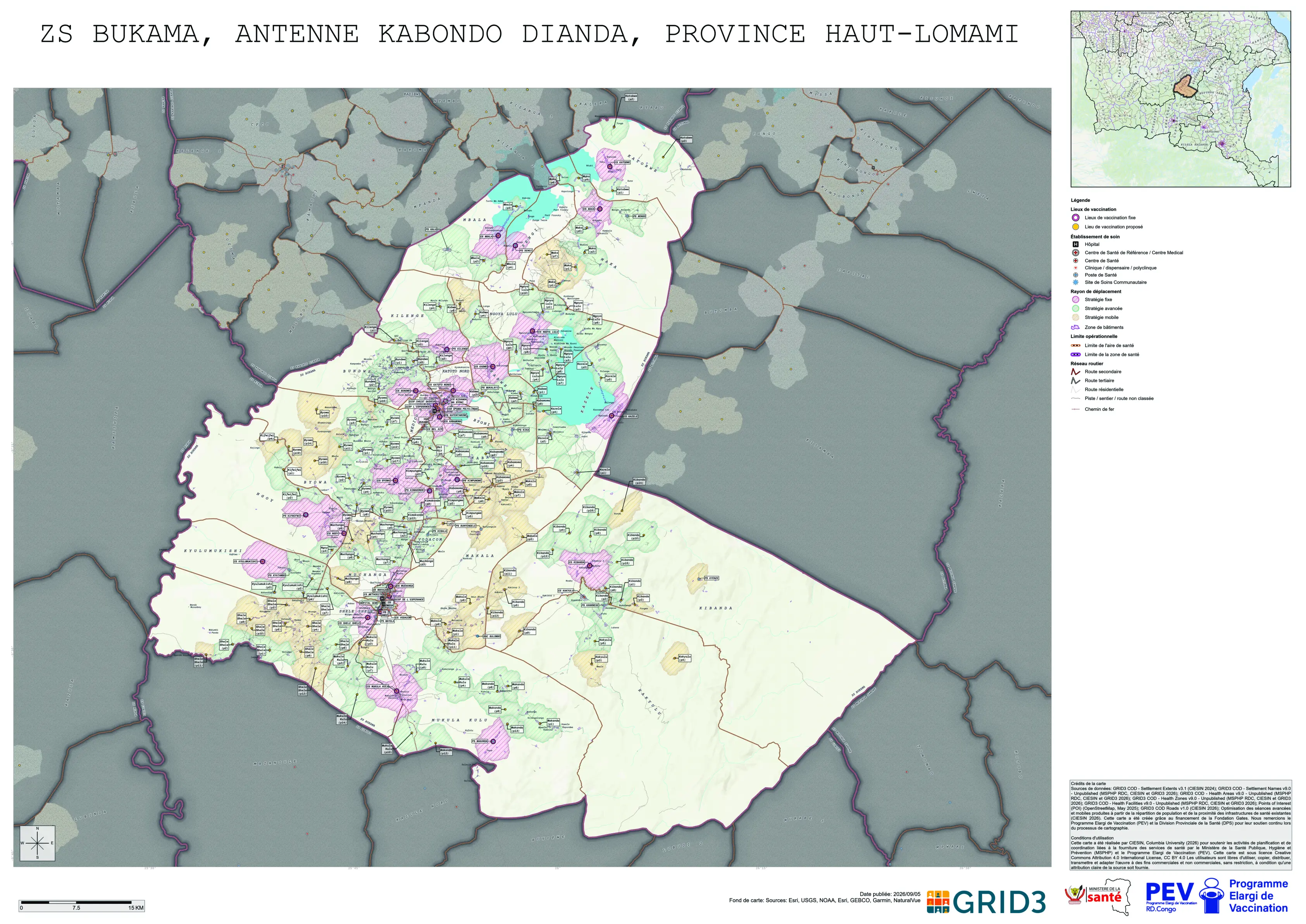 Microplanning: Bukama, Kabondo-Dianda, Haut-Lomami, COD (2026)