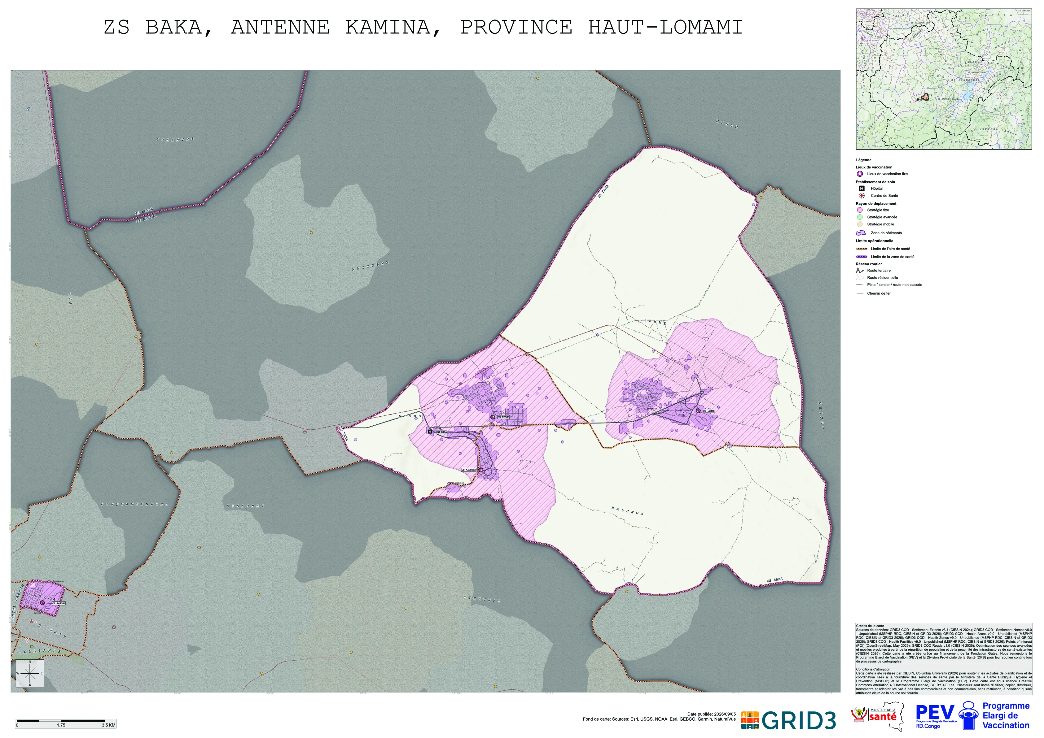 Microplanning: Baka, Kamina, Haut-Lomami, COD (2026)