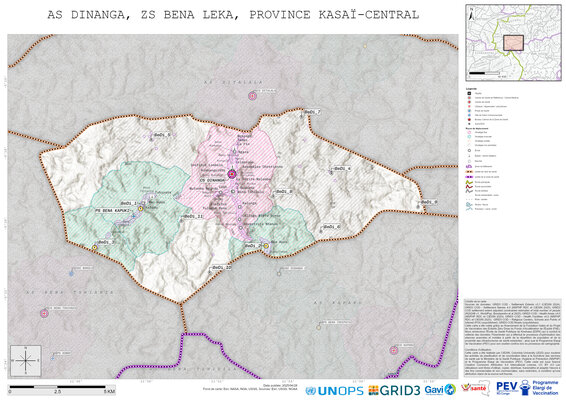Microplanning: Dinanga, Bena-Leka, Kananga, Kasai-Central, COD (2025)