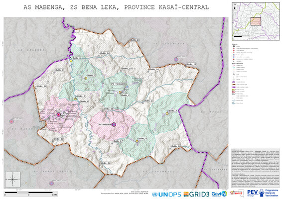 Microplanning: Mabenga, Bena-Leka, Kananga, Kasai-Central, COD (2025)