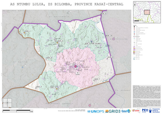 Microplanning: Ntumbu-Lulua, Bilomba, Kananga, Kasai-Central, COD (2025)