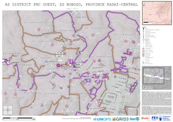 Microplanning: District-Pnc-Ouest, Bobozo, Kananga, Kasai-Central, COD (2025)