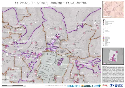 Microplanning: Ville, Bobozo, Kananga, Kasai-Central, COD (2025)