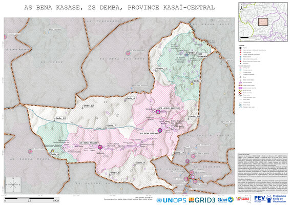 Microplanning: Bena-Kasase, Demba, Kananga, Kasai-Central, COD (2025)