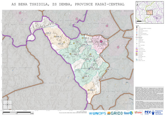 Microplanning: Bena-Tshidila, Demba, Kananga, Kasai-Central, COD (2025)