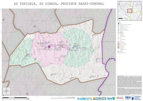 Microplanning: Tshilela, Dibaya, Kananga, Kasai-Central, COD (2025)