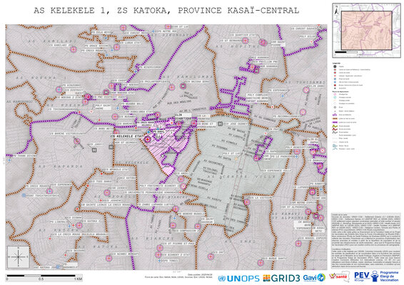 Microplanning: Kelekele-1, Katoka, Kananga, Kasai-Central, COD (2025)