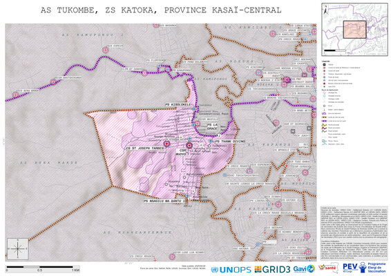 Microplanning: Tukombe, Katoka, Kananga, Kasai-Central, COD (2025)