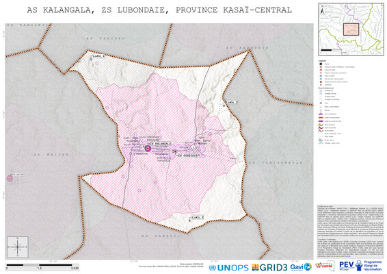 Microplanning: Kalangala, Lubondaie, Kananga, Kasai-Central, COD (2025)