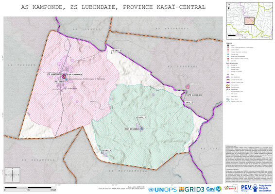Microplanning: Kamponde, Lubondaie, Kananga, Kasai-Central, COD (2025)
