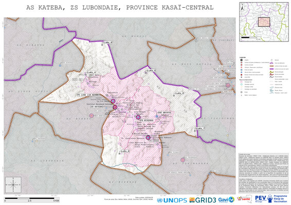 Microplanning: Kateba, Lubondaie, Kananga, Kasai-Central, COD (2025)