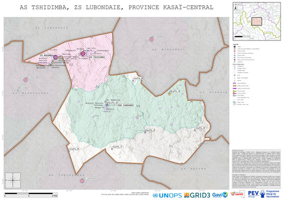 Microplanning: Tshidimba, Lubondaie, Kananga, Kasai-Central, COD (2025)