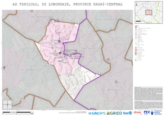 Microplanning: Tshilolo, Lubondaie, Kananga, Kasai-Central, COD (2025)