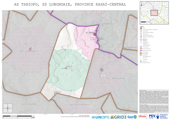 Microplanning: Tshiofo, Lubondaie, Kananga, Kasai-Central, COD (2025)