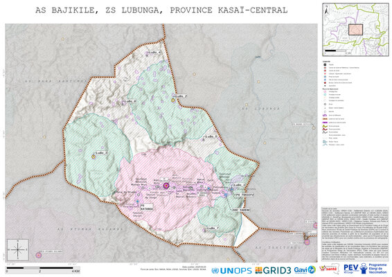 Microplanning: Bajikile, Lubunga, Kananga, Kasai-Central, COD (2025)
