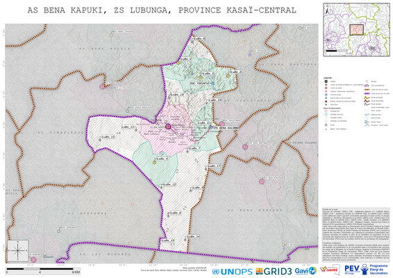 Microplanning: Bena-Kapuki, Lubunga, Kananga, Kasai-Central, COD (2025)