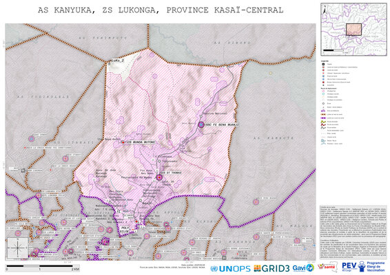 Microplanning: Kanyuka, Lukonga, Kananga, Kasai-Central, COD (2025)