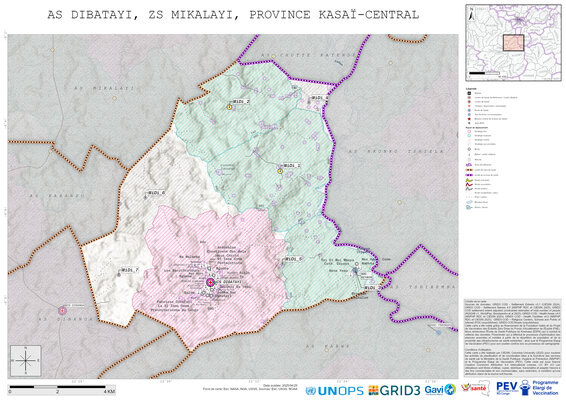Microplanning: Dibatayi, Mikalayi, Kananga, Kasai-Central, COD (2025)