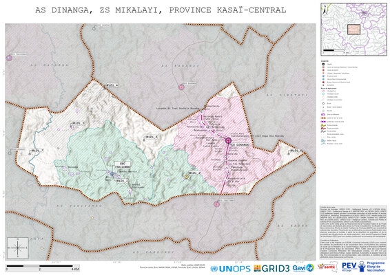 Microplanning: Dinanga, Mikalayi, Kananga, Kasai-Central, COD (2025)
