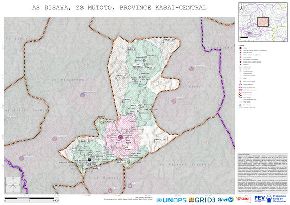Microplanning: Disaya, Mutoto, Kananga, Kasai-Central, COD (2025)