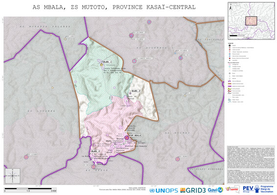 Microplanning: Mbala, Mutoto, Kananga, Kasai-Central, COD (2025)