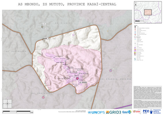 Microplanning: Mbondo, Mutoto, Kananga, Kasai-Central, COD (2025)