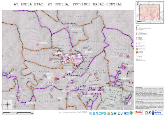 Microplanning: Lubua-Etat, Ndesha, Kananga, Kasai-Central, COD (2025)