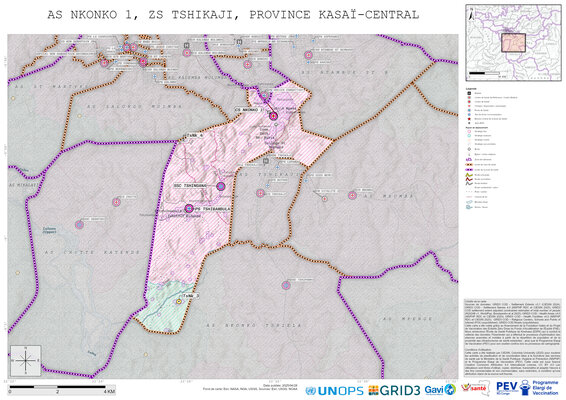 Microplanning: Nkonko-1, Tshikaji, Kananga, Kasai-Central, COD (2025)