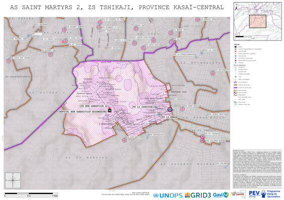 Microplanning: Saint-Martyrs-2, Tshikaji, Kananga, Kasai-Central, COD (2025)