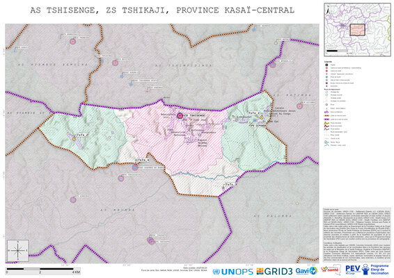 Microplanning: Tshisenge, Tshikaji, Kananga, Kasai-Central, COD (2025)