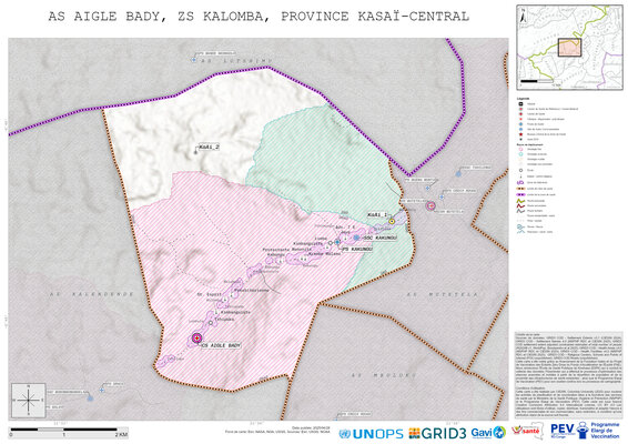 Microplanning: Aigle-Bady, Kalomba, Luiza, Kasai-Central, COD (2025)