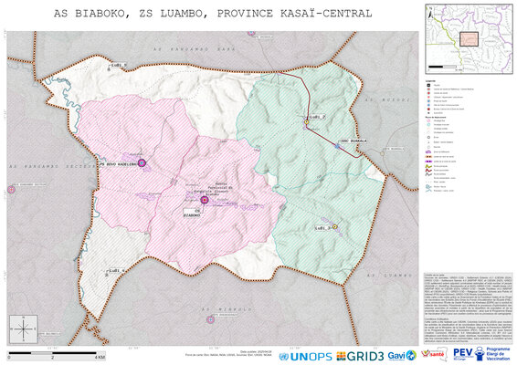Microplanning: Biaboko, Luambo, Luiza, Kasai-Central, COD (2025)