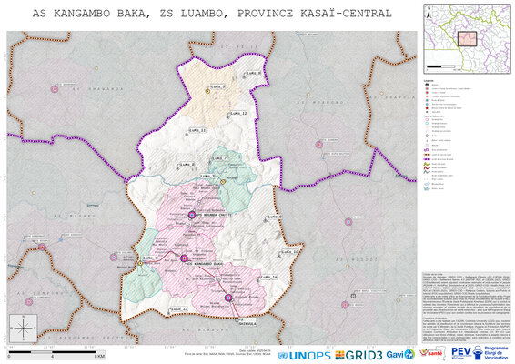 Microplanning: Kangambo-Baka, Luambo, Luiza, Kasai-Central, COD (2025)