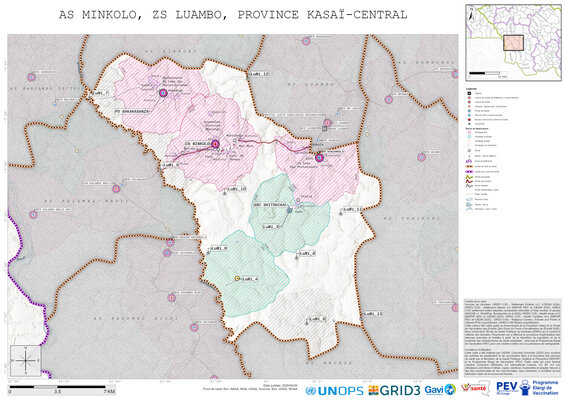 Microplanning: Minkolo, Luambo, Luiza, Kasai-Central, COD (2025)