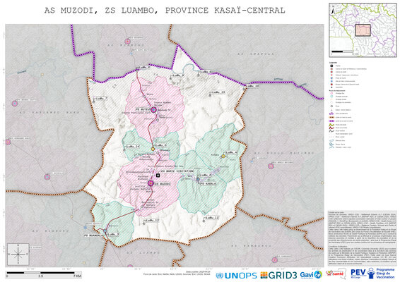 Microplanning: Muzodi, Luambo, Luiza, Kasai-Central, COD (2025)