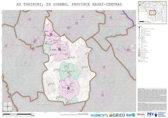 Microplanning: Tshikuni, Luambo, Luiza, Kasai-Central, COD (2025)