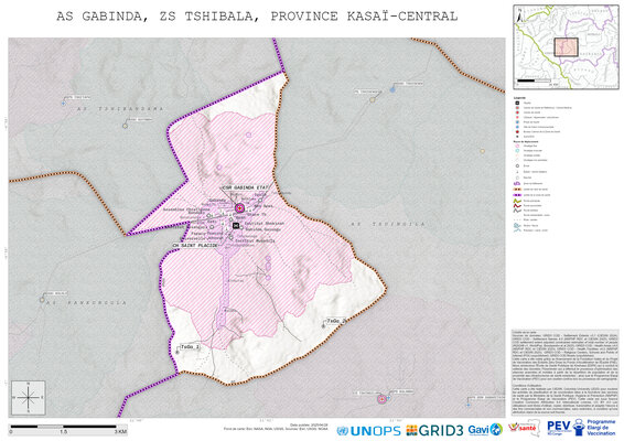 Microplanning: Gabinda, Tshibala, Luiza, Kasai-Central, COD (2025)