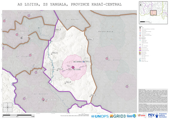 Microplanning: Lujiya, Yangala, Luiza, Kasai-Central, COD (2025)