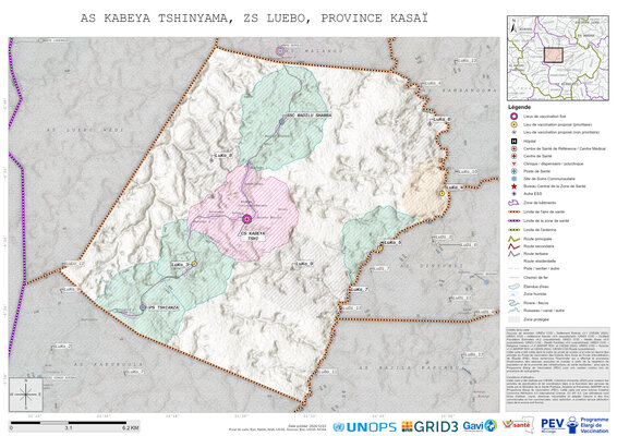Microplanning: Kabeya-Tshinyama, Luebo, Mweka, Kasai, COD (2024)
