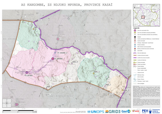 Microplanning: Kangombe, Ndjoko-Mpunda, Mweka, Kasai, COD (2024)