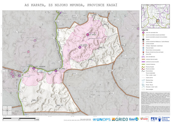 Microplanning: Kapata, Ndjoko-Mpunda, Mweka, Kasai, COD (2024)