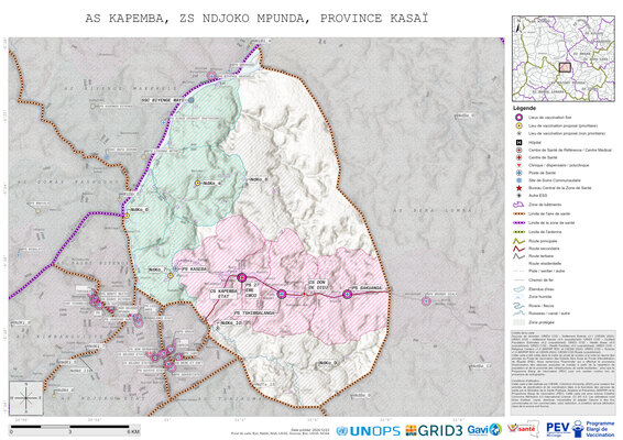 Microplanning: Kapemba, Ndjoko-Mpunda, Mweka, Kasai, COD (2024)