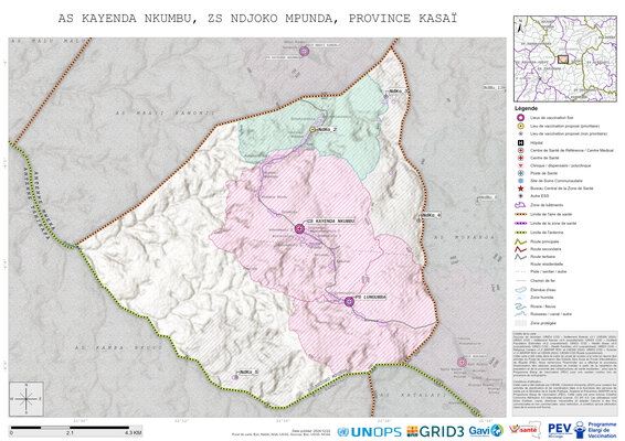 Microplanning: Kayenda-Nkumbu, Ndjoko-Mpunda, Mweka, Kasai, COD (2024)