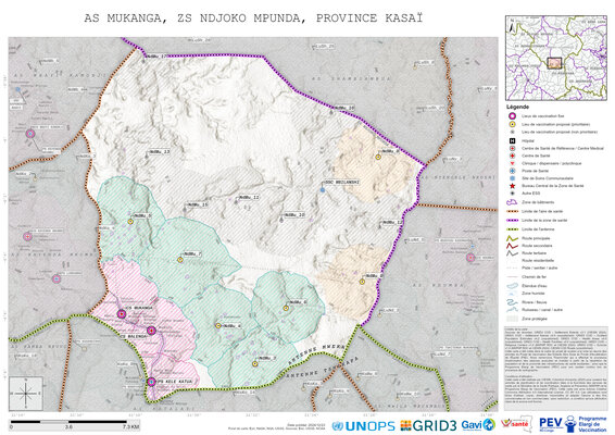 Microplanning: Mukanga, Ndjoko-Mpunda, Mweka, Kasai, COD (2024)