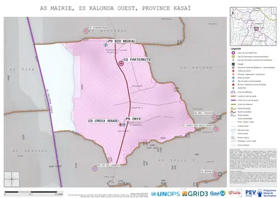 Microplanning: Mairie, Kalonda-Ouest, Tshikapa, Kasai, COD (2024)