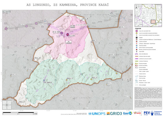 Microplanning: Lungonzo, Kamwesha, Tshikapa, Kasai, COD (2024)